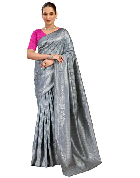 Vasthrlay Banarasi Unstitched Saree