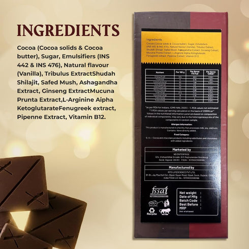 Xspark Dark Chocolate for Men & Women