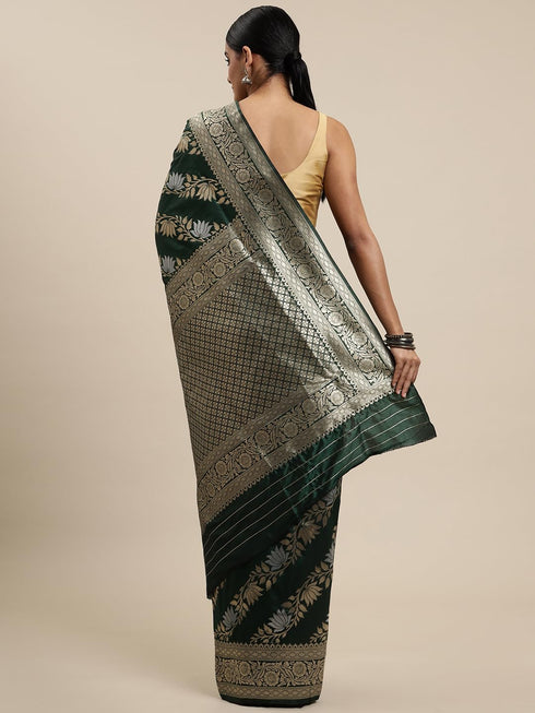 Vasthrlay Silver Banarasi Saree