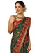 Vasthrlay Georgette Bandhani Unstitched Wine Saree