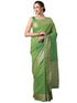 Vasthrlay Banarasi Unstitched Musturd Ethnic Wear