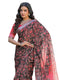 Vasthrlay Womens Printed Unstitched Dark Green Saree