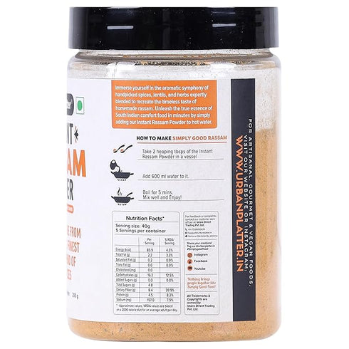Urban Platter South Indian Style Instant Rassam Powder, 200g