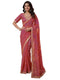 Vasthrlay Georgette Embroidery Unstitched Orange Saree