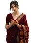 Vasthrlay Banarasi Jacquard Unstitched Dark Green Saree