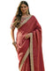 Vasthrlay Womens Tissue Unstitched Maroon Saree