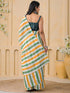 Vasthrlay Womens Printed Unstitched Peach Saree