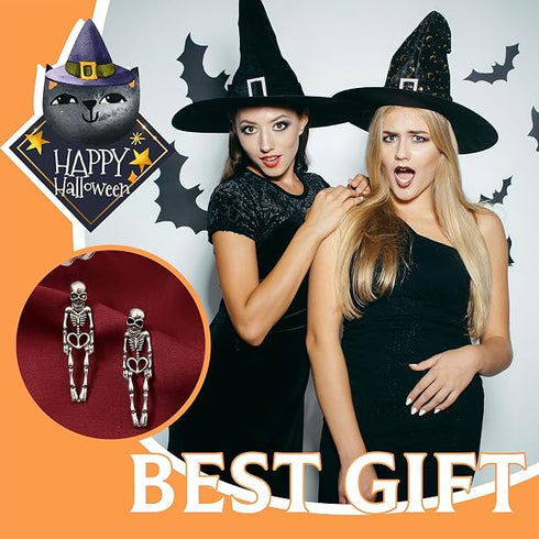 Skeleton Dangle Earrings for Women