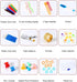 52 Piece Crochet Hook Set, 16 Sizes 0.6mm-8mm (L), Ergonomic Soft Plastic Handle