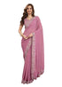 Vasthrlay Georgette Lakhanvi Embroidery Pink Ethnic Wear