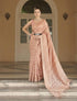 Vasthrlay Jacquard Unstitched Comfortable Stylish Saree