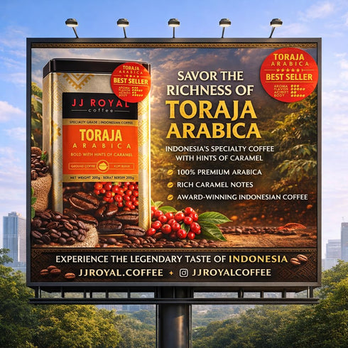 Kopi Luwak Toraja Arabica Ground Coffee Tin 200g