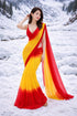 Vasthrlay Yellow Georgette Saree