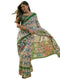 Vasthrlay Womens Printed Unstitched Beige Saree