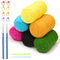 Crochet Kit for Beginners with Wool Yarn, Crochet Hooks, Stitch Markers & Needles