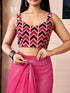 Vasthrlay Womens Printed Unstitched Purple Saree