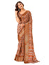 Vasthrlay Printed Jacquard Unstitched Dusty Pink Saree