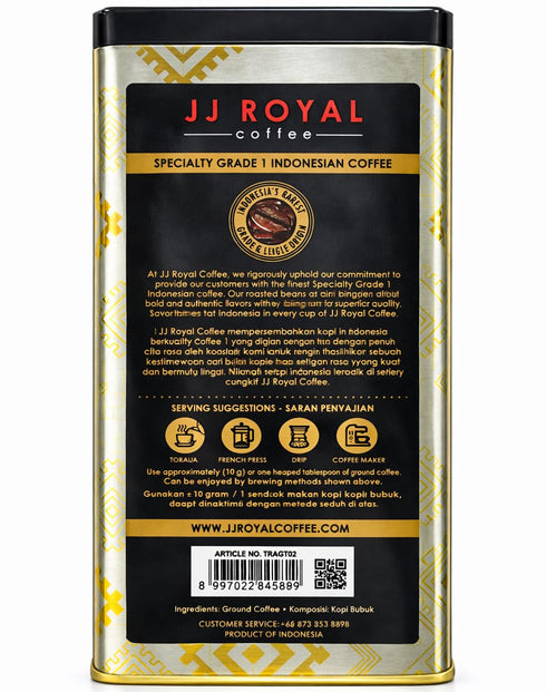 Kopi Luwak Toraja Arabica Ground Coffee Tin 200g