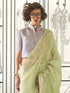 Vasthrlay Unstitched Multicolor Comfortable Friendly Saree