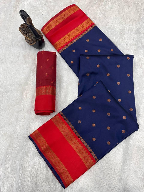 Vasthrlay Narayanpet Paithani Contrast
