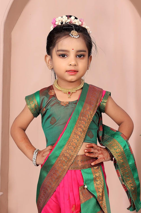 Vasthrlay Paithani Maharashtrian Contrast Traditional