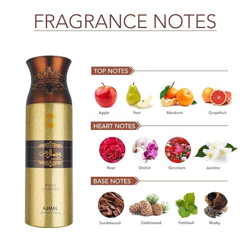 Ajmal Wisal Dhabab Perfume Deodorant 200Ml