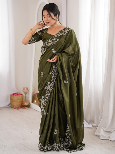 Vasthrlay Embroidery Unstitched Designer Vh Ethnic Wear
