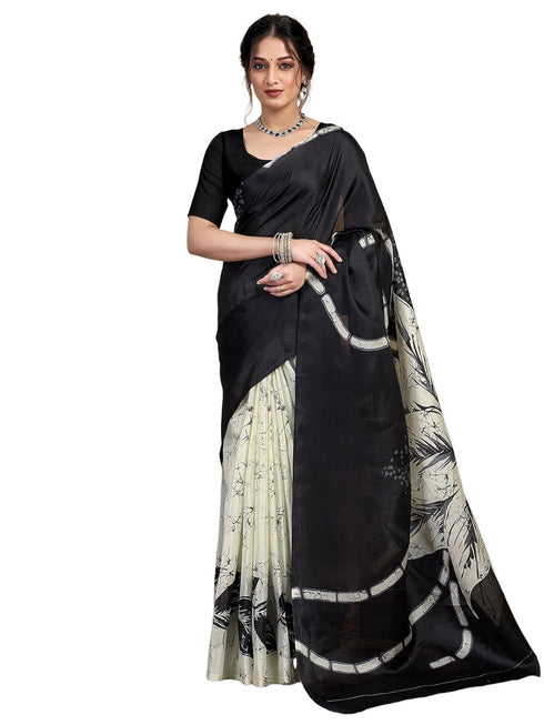 Vasthrlay Bhagalpuri Printed Unstitched 4160s232n Black3