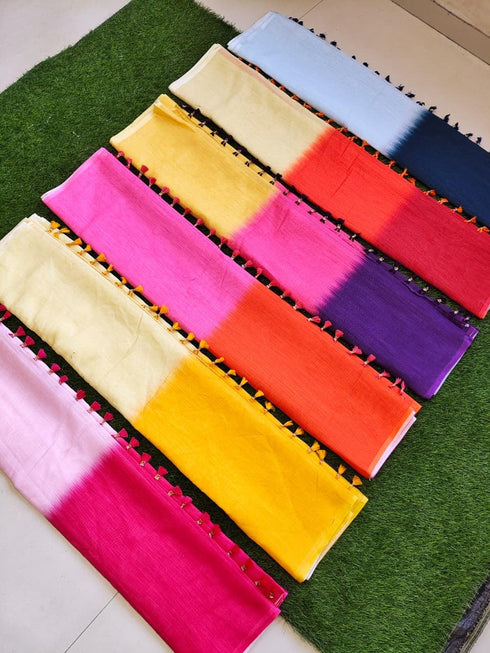 Vasthrlay Lightweight Matching Unstitched Pinkorange