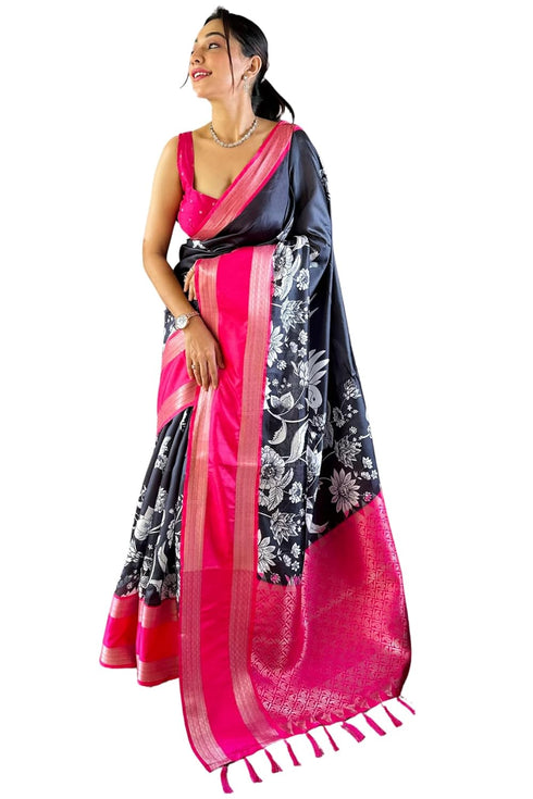 Vasthrlay Kanjivaram Kalamkari Printed Ethnic Wear