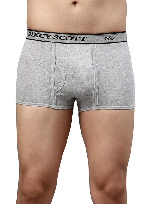Dixcy Scott Originals Swish Trunk | Short Trunks for Men | 100% Combed Cotton | Soft, Sweat-Absorbent Waistband | C-Open Front Men's Underwear | Elasticated Leg Grip Innerwear for Man | Pack of 3
