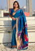 Vasthrlay Kanjivaram Paithani Unstitched Mahendi Ethnic Wear