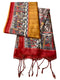 Vasthrlay Tussar Ghicha Traditional Kalamkari Madhubani