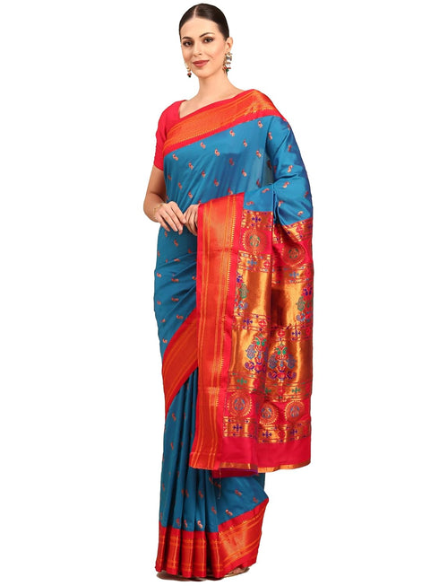 Vasthrlay Paithani Purple Saree