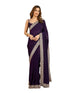 Vasthrlay Embroidery Unstitched Purple Ethnic Wear