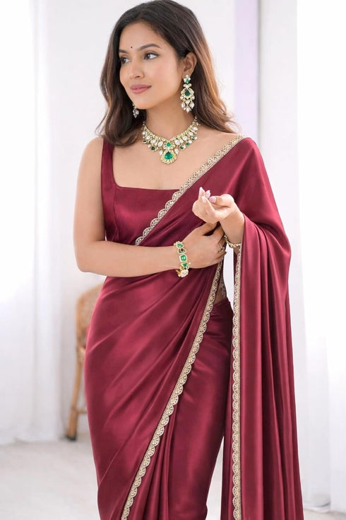 Vasthrlay Readymade Stitched Scalloped Unstitched Ethnic Wear