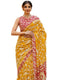 Vasthrlay Womens Printed Unstitched Beige Saree
