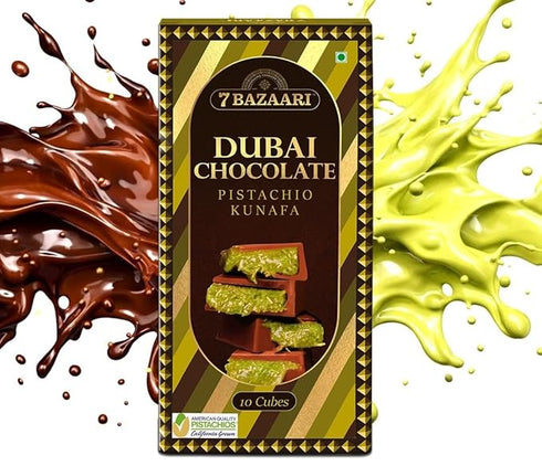 7 BAZAARI Dark Chocolate Pistachio Kunafa 90g