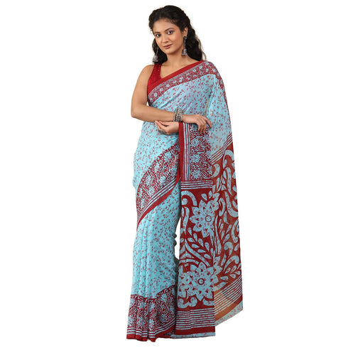 Vasthrlay Georgette Floral Saree
