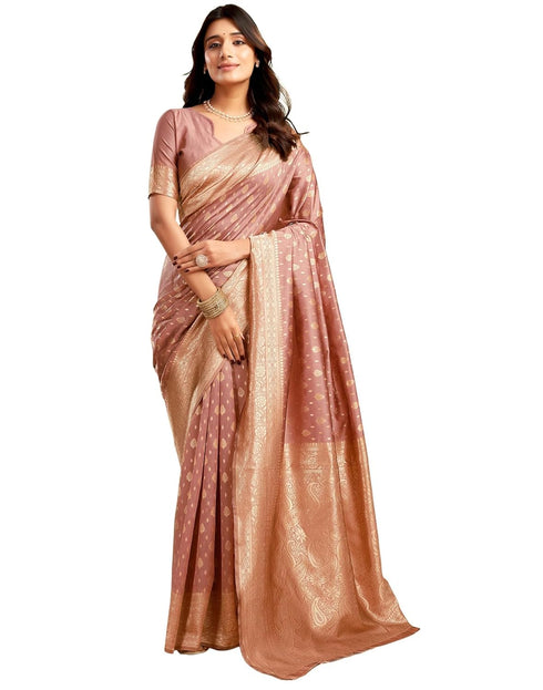 Vasthrlay Kanjivaram Banarasi Wedding Light Green Saree