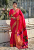 Vasthrlay Kanjivaram Paithani Unstitched Mahendi Ethnic Wear