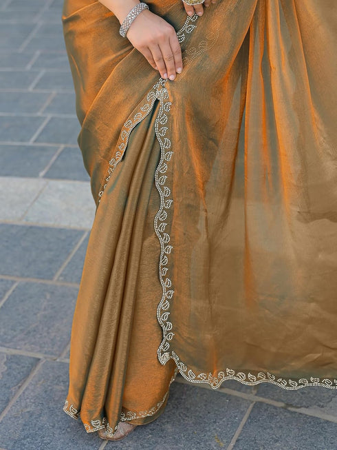 Vasthrlay Weaving Printed Mauve Saree