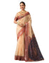 Vasthrlay Special Printed Unstitched Beige Saree