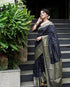 Vasthrlay Black Banarasi Saree