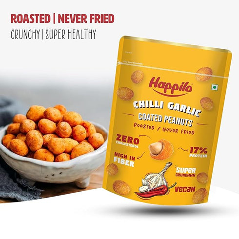 Happilo Premium Super Snack Chili Garlic Peanut