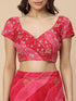 Vasthrlay Georgette Leheriya Embroidered Rani Saree