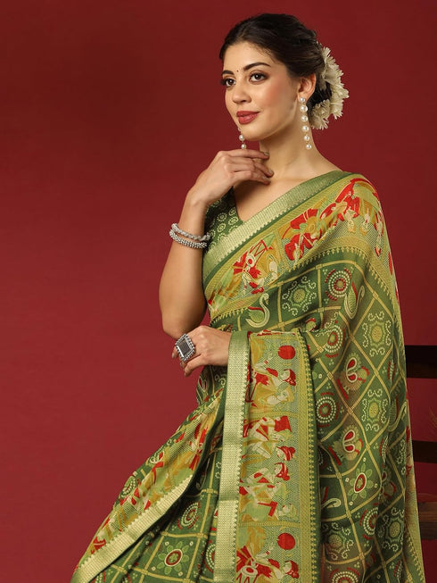 Vasthrlay Georgette Bandhani Unstitched 4322s217n Dark