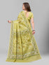 Vasthrlay Cotton Printed Mulmul Blue Saree