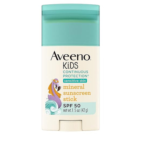 Aveeno Kids Continuous Protection Mineral Sunscreen Stick SPF 50