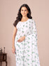 Vasthrlay Blue Georgette Printed Saree